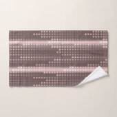 Matrice de Rose d'or gris-pâle pois (Serviette à main)