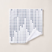 Matrice des pois bleus gris-blanc (Gant de toilette)