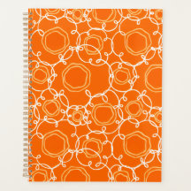 Matrice florale abstraite (Orange) Beaux-arts