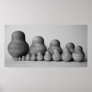 matrioshka's family_b&w poster