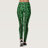 Matrix code Be a warrior againt the system Leggings (Achterkant)