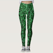 Matrix code Be a warrior againt the system Leggings (Voorkant)