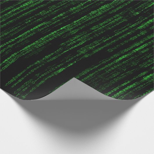 Matrix-code Cadeaupapier (Hoek)