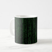 Matrix-code | De matrix | Zwart-groen Koffiemok (Voorkant links)