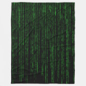 Matrix-code Fleece Deken (Voorkant)