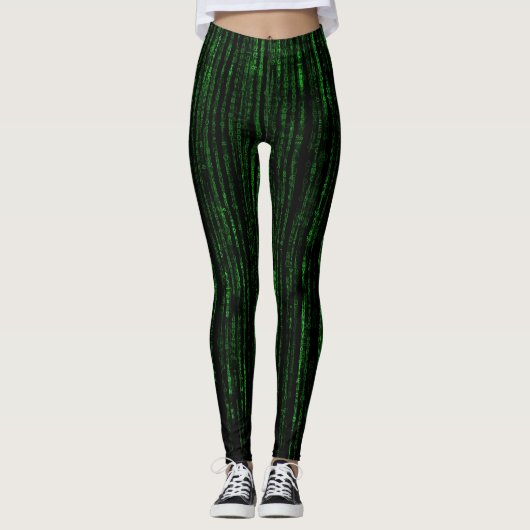 Matrix-code Leggings (Voorkant)