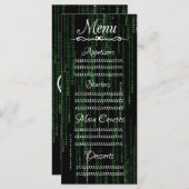 Matrix-code Menu (Voorkant / Achterkant)