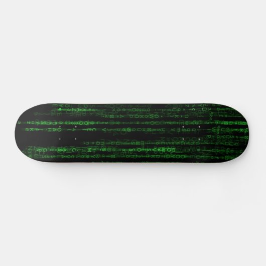 Matrix-code Skateboard (Horizontaal)