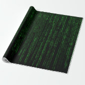 Matrix regencode cadeaupapier (Uitgerold)