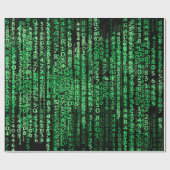 Matrix tech-gegevens cadeaupapier (Vlak)