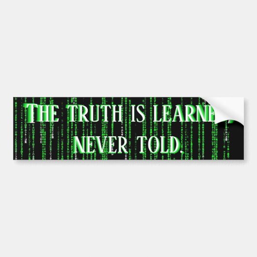 Matrix Truth Bumpersticker (Voorkant)