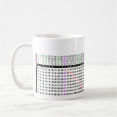 matrix van 12x12 koffiemok (Links)