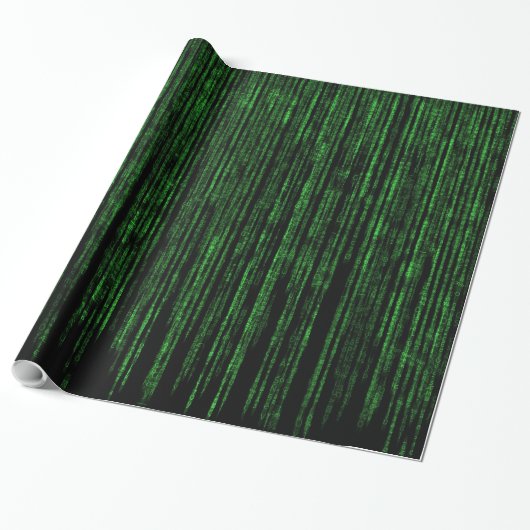 Matrixcode 1 Verpakkingspapier Cadeaupapier (Uitgerold)