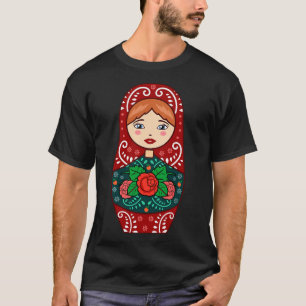Matrjoschka Russische geschiedenis nesten poppenve T-shirt