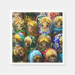 Matroesjka-poppen Souvenir Kraampje Reis Foto Servet