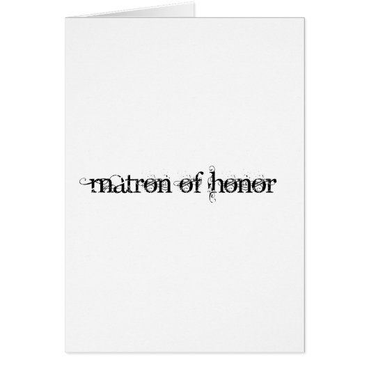 Matron d'honneur (Devant)