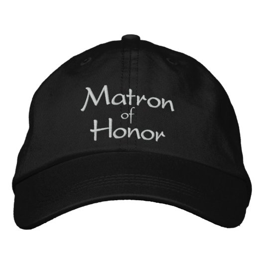 MATRON D'HONNEUR CASQUETTE MARIAGE EMBROIDÉE (Devant)