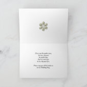 Matron d'honneur invitation avec perles (Intérieur)