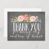 Matron d'honneur Merci | Bridesmaid (Devant / Derrière)