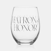 Matron d'honneur Verre de vin sans pierre (Recto)