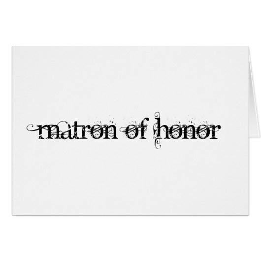 Matron of Honor (Voorkant Horizontaal)