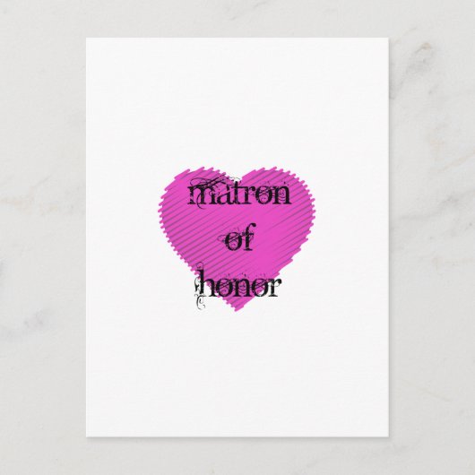 Matron of Honor Briefkaart (Voorkant)