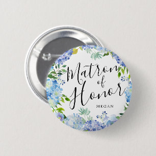 Matron of Honor Carolina Bloom Custom Wedding Ronde Button 5,7 Cm
