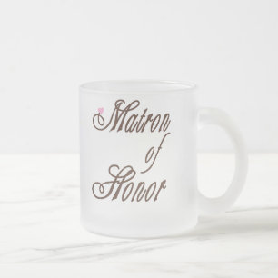 Matron of Honor Classy Browns Matglas Koffiemok