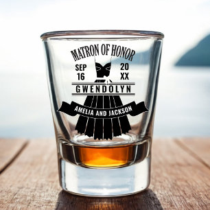 Matron of Honor Custom Dress Wedding Favoriet Shot Glas