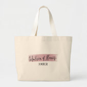 Matron of Honor Elegant Script Canvas tas (Voorkant)