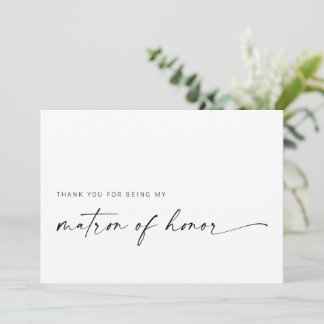 Matron of Honor - Hartelijk dank | Modern minimali
