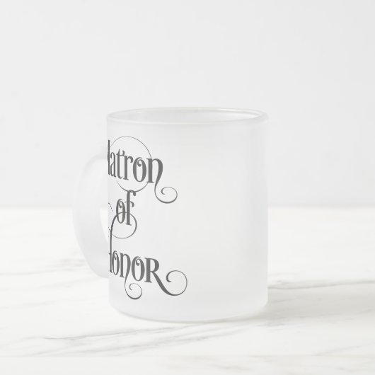 Matron of Honor Matglas Koffiemok (Voorkant links)