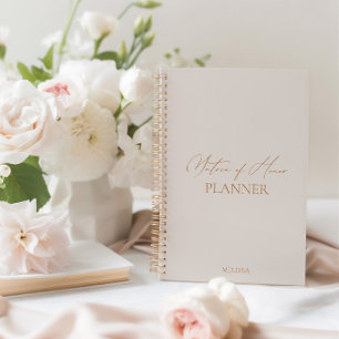 "Matron of Honor Planner" Modern Elegant Wedding Planner