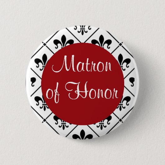 Matron of Honor Ronde Button 5,7 Cm (Voorkant)