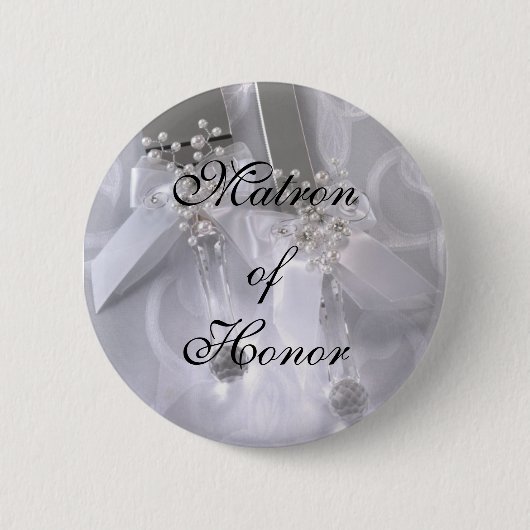 Matron of Honor Ronde Button 5,7 Cm (Voorkant)