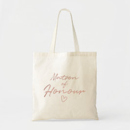 Matron of Honor - Roos Gold faux foil canvas tas