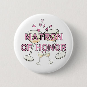Matron of Honor Wedding ID Button