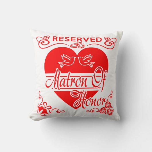 Matron of Honor's Wedding Cushion Kussen (Voorkant)