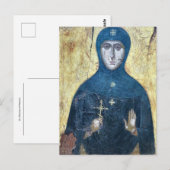 Matrona van de Russisch-orthodoxe Christelijke ico Briefkaart (Voorkant / Achterkant)
