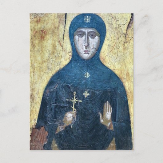 Matrona van de Russisch-orthodoxe Christelijke ico Briefkaart (Voorkant)