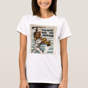 matroos wading terwijl hij een soldaat op zijn sch t-shirt