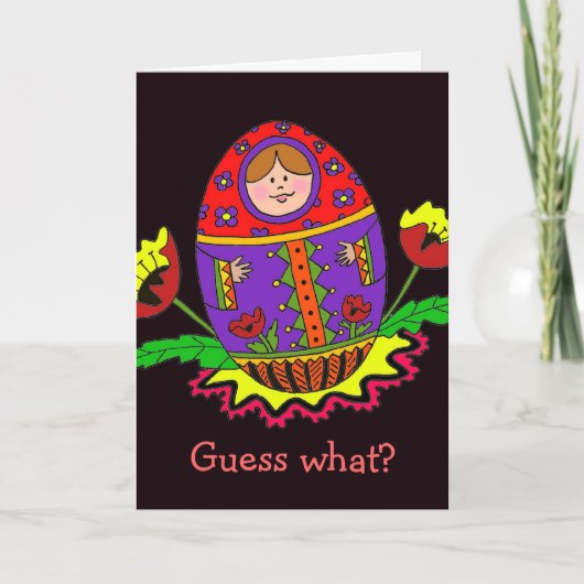 Matroshka Baby Aankondiging (Voorkant)