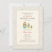 Matroyshka Russian Nesting Dolls Shower Kaart (Voorkant)