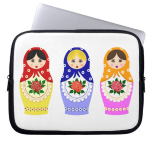 Matryoschka-poppenhoezen Laptop Sleeve