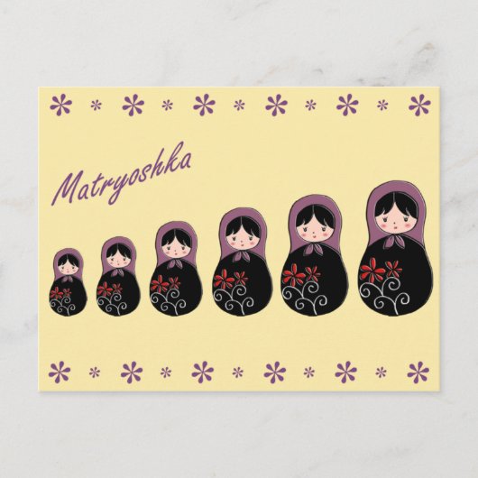 Matryoshka Briefkaart (Voorkant)