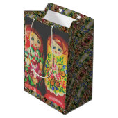 Matryoshka coloré Poupées Grand sac cadeau (Dos Angle)