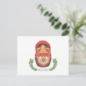 Matryoshka Doll Briefkaart (Staand voorkant)