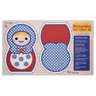 Matryoshka Doll Pattern Kit Stof