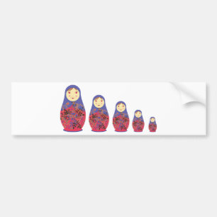 Matryoshka Doll ~ Russian Nesting / Babushka Bumpersticker