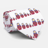 Matryoshka Doll ~ Russian Nesting / Babushka Stropdas (Opgerold)